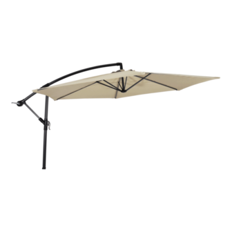 Zweefparasol Gemini, 3 meter, ecru