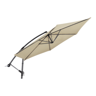 Zweefparasol Gemini, 3 meter, ecru