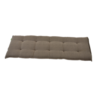 Bankkussen taupe, lengte 120 cm, breedte 47 cm, dikte 6 cm