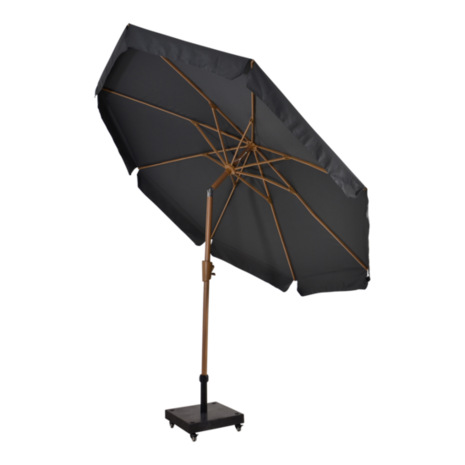 Parasol Libra houtlook grijs maat: 3 meter