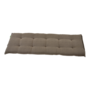 Bankkussen taupe, lengte 120 cm, breedte 47 cm, dikte 6 cm